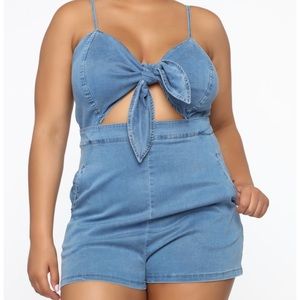 Jacey Denim romper